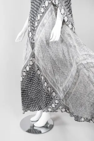 Batik Print Silk Habutai Dress