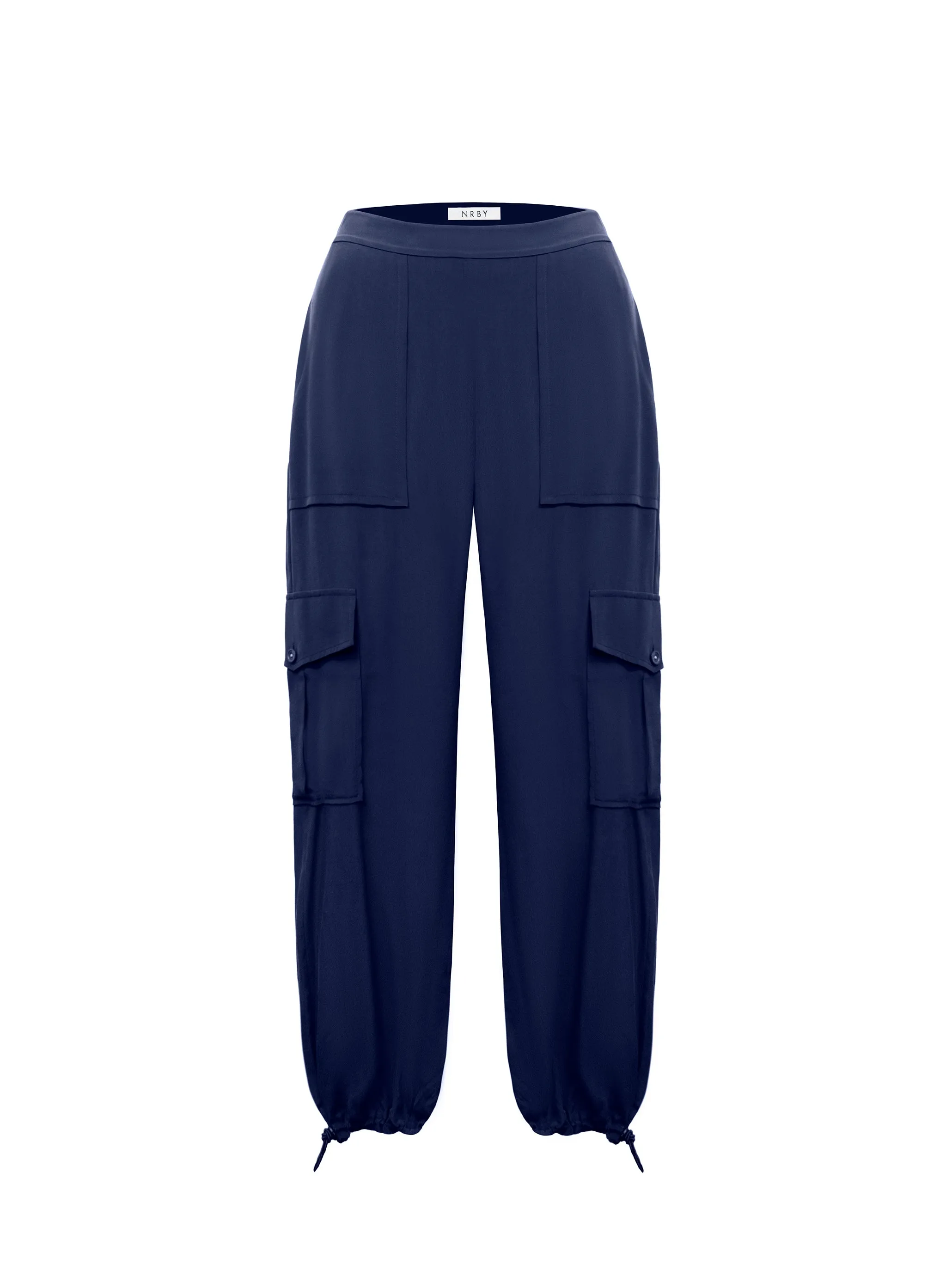 Becca silk cargo pant - Navy