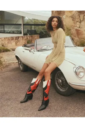 BILLINI Corlie Cherry Black Knee High Boots