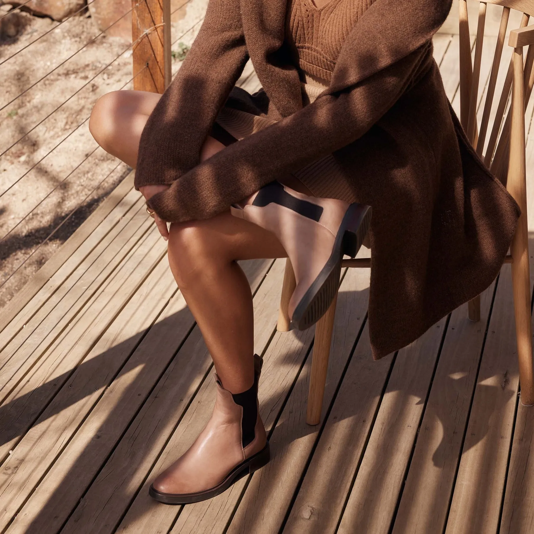 BLAIRE LEATHER CHELSEA BOOTS