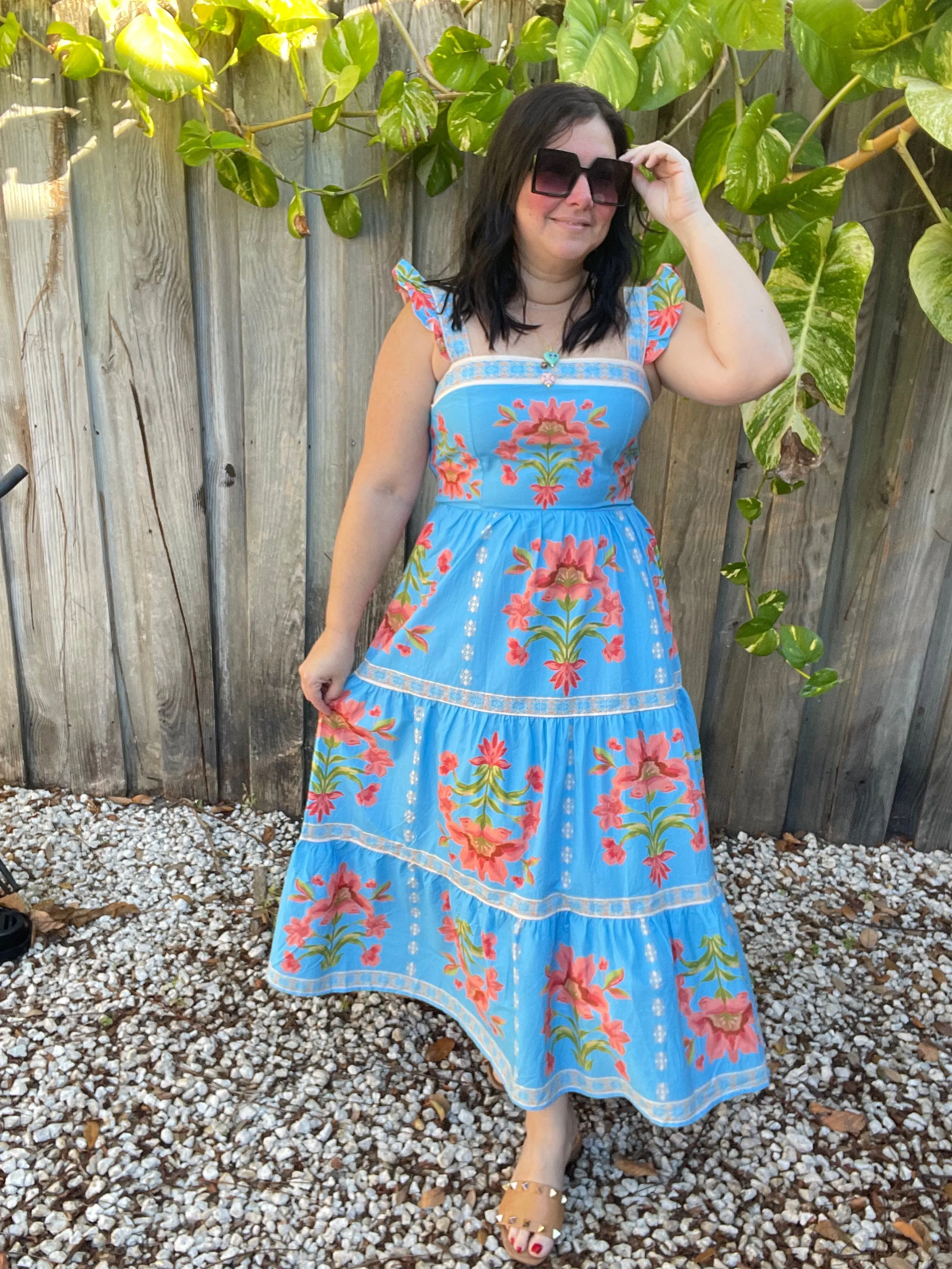 Blooming Serenity Midi Dress