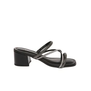 Cross Crystal Strappy Mule BDV 091