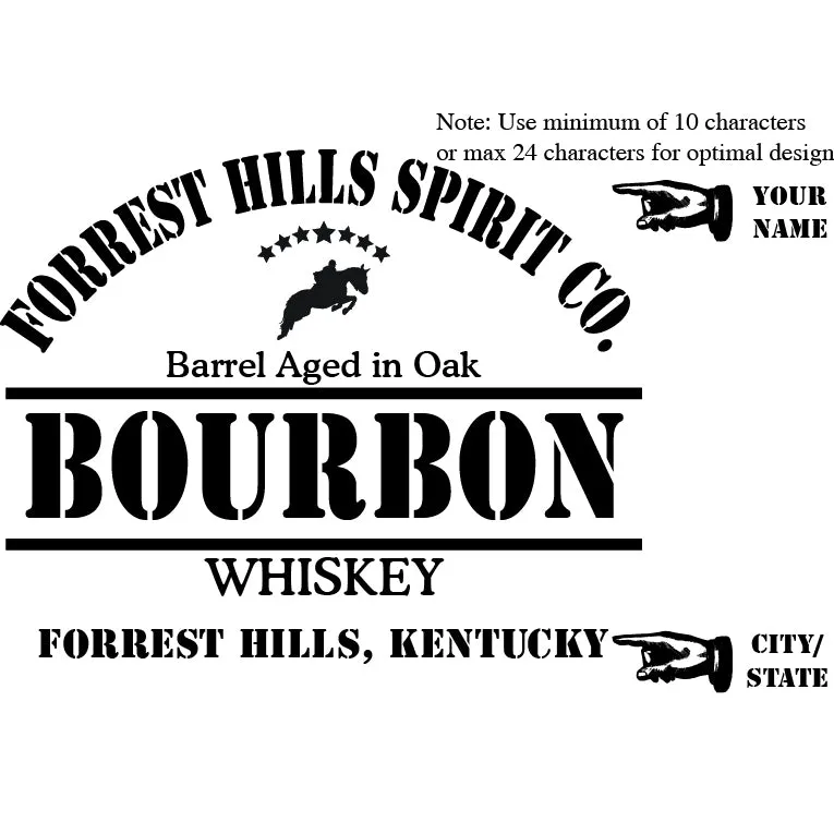 Derby Bourbon Personalized Oak Barrel