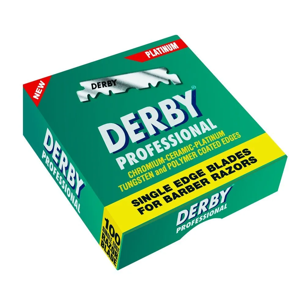 Derby Professional Single Edge Razor Blades, 100 Count