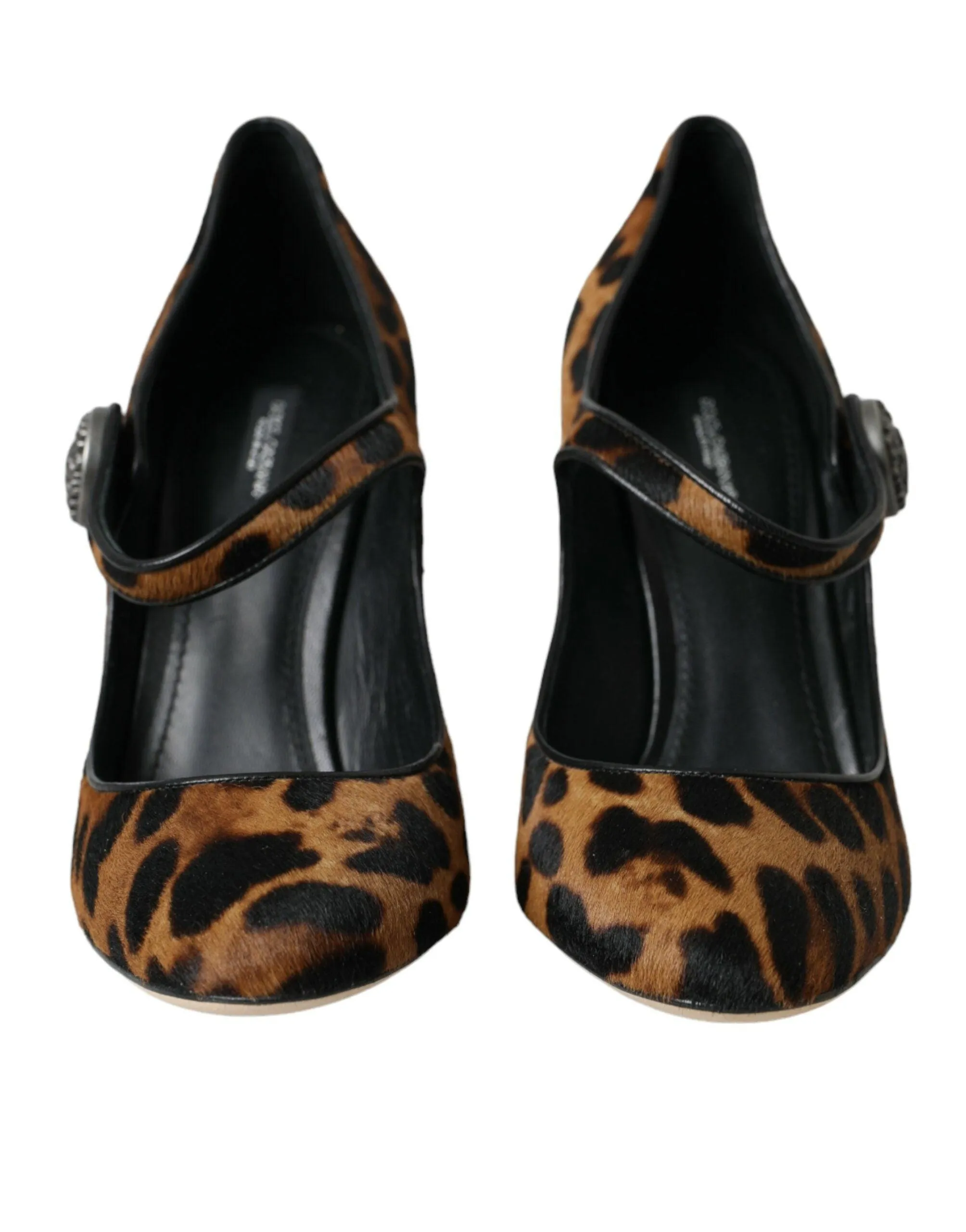Dolce & Gabbana Leopard Velvet Mary Jane Pump