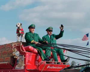 Famous Budweiser Wagon and Dalmatian