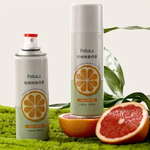 FaSoLa Shoe & Sock Deodorizer Spray Grapefruit Scent - 280ml X3