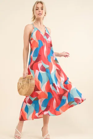 Fun & Lively Crisscross Back Cami Dress