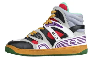 Gucci Basket Vintage Basketball sneakers, black/silver