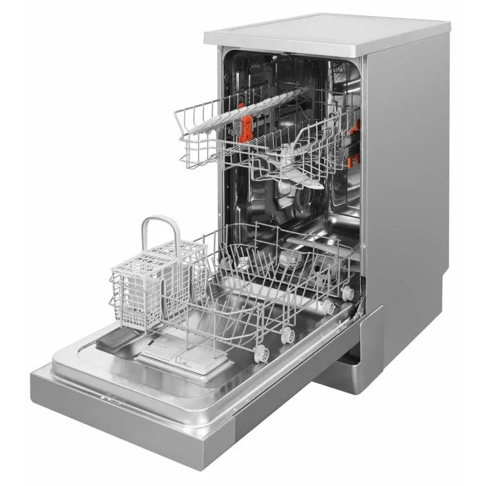 Hotpoint HSFE1B19S Aquarius Slimline 10 Place Freestanding Dishwasher - Silver