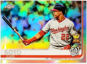 Juan Soto Rookie Cup Refractor 2019 Topps Chrome #155, Nationals, Mets