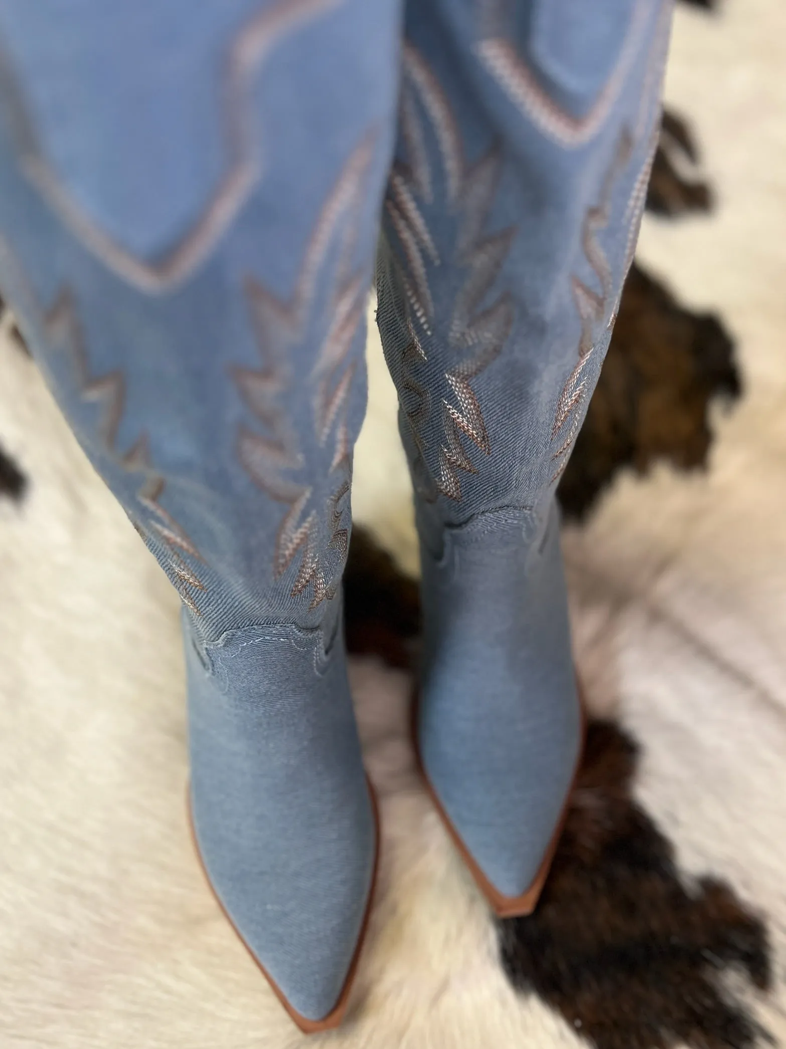Miim Indigo Denim Boots