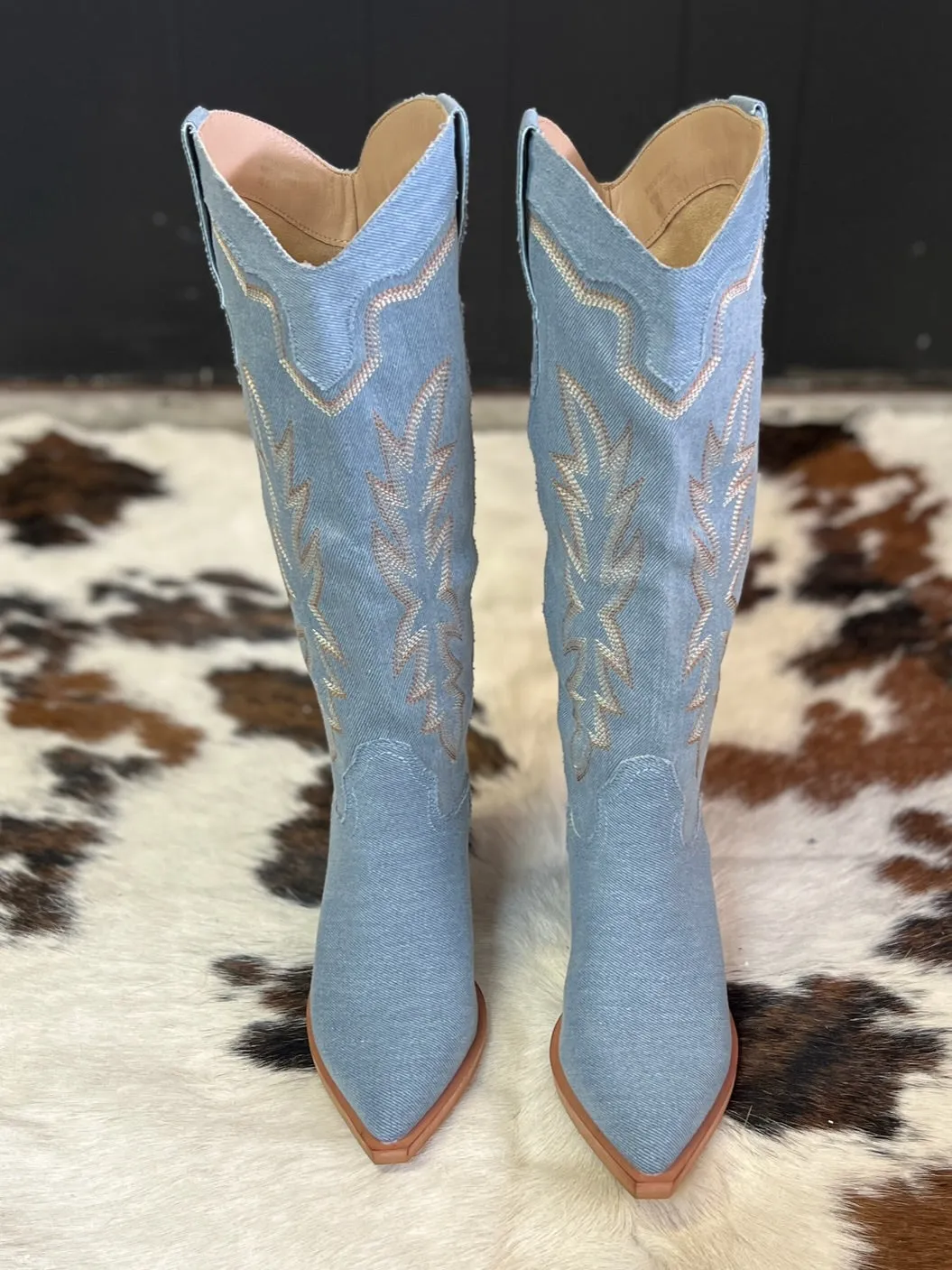 Miim Indigo Denim Boots