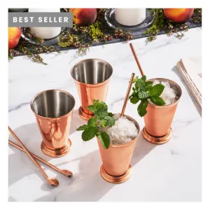 Mint Julep Cups - 8 Piece Set - Copper