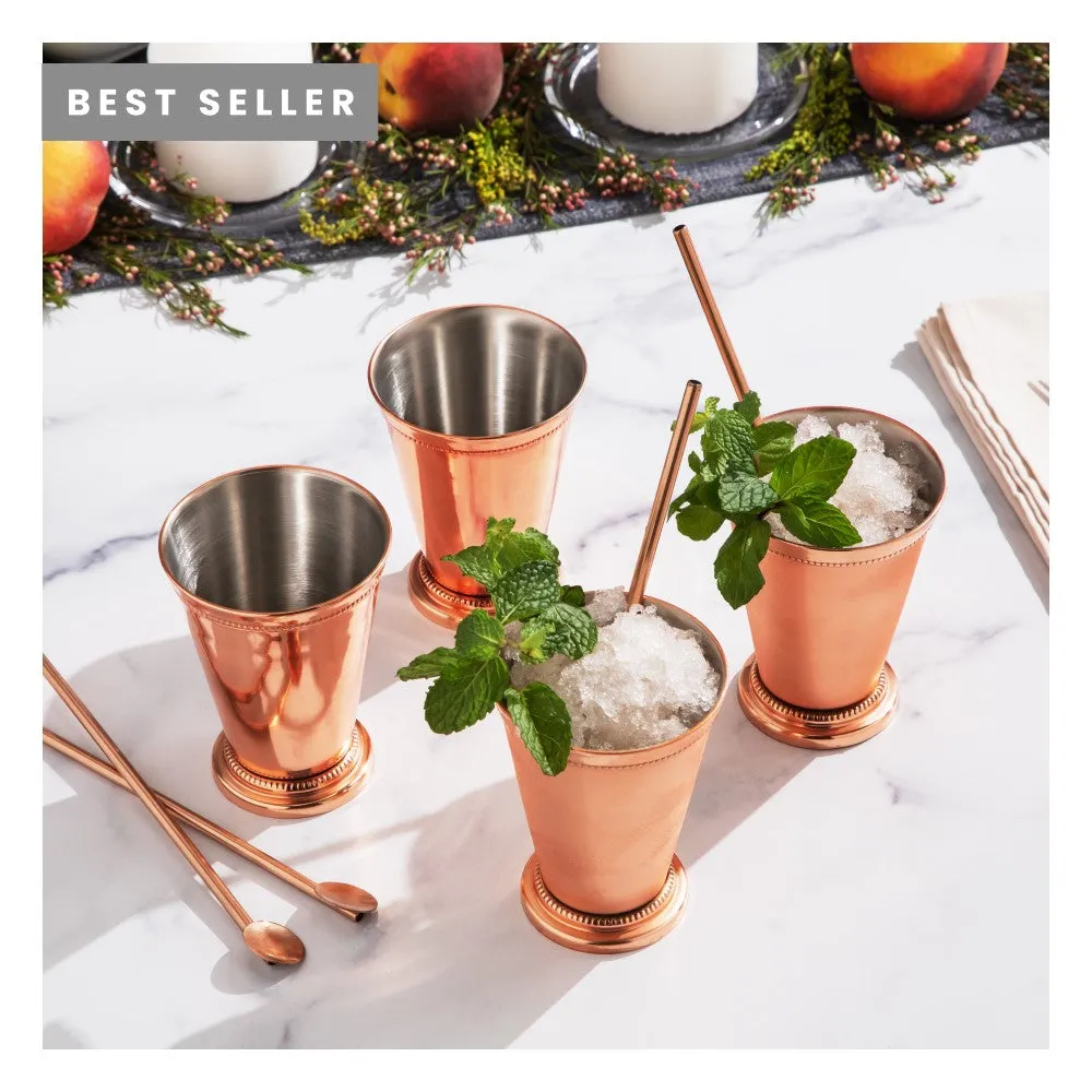 Mint Julep Cups - 8 Piece Set - Copper