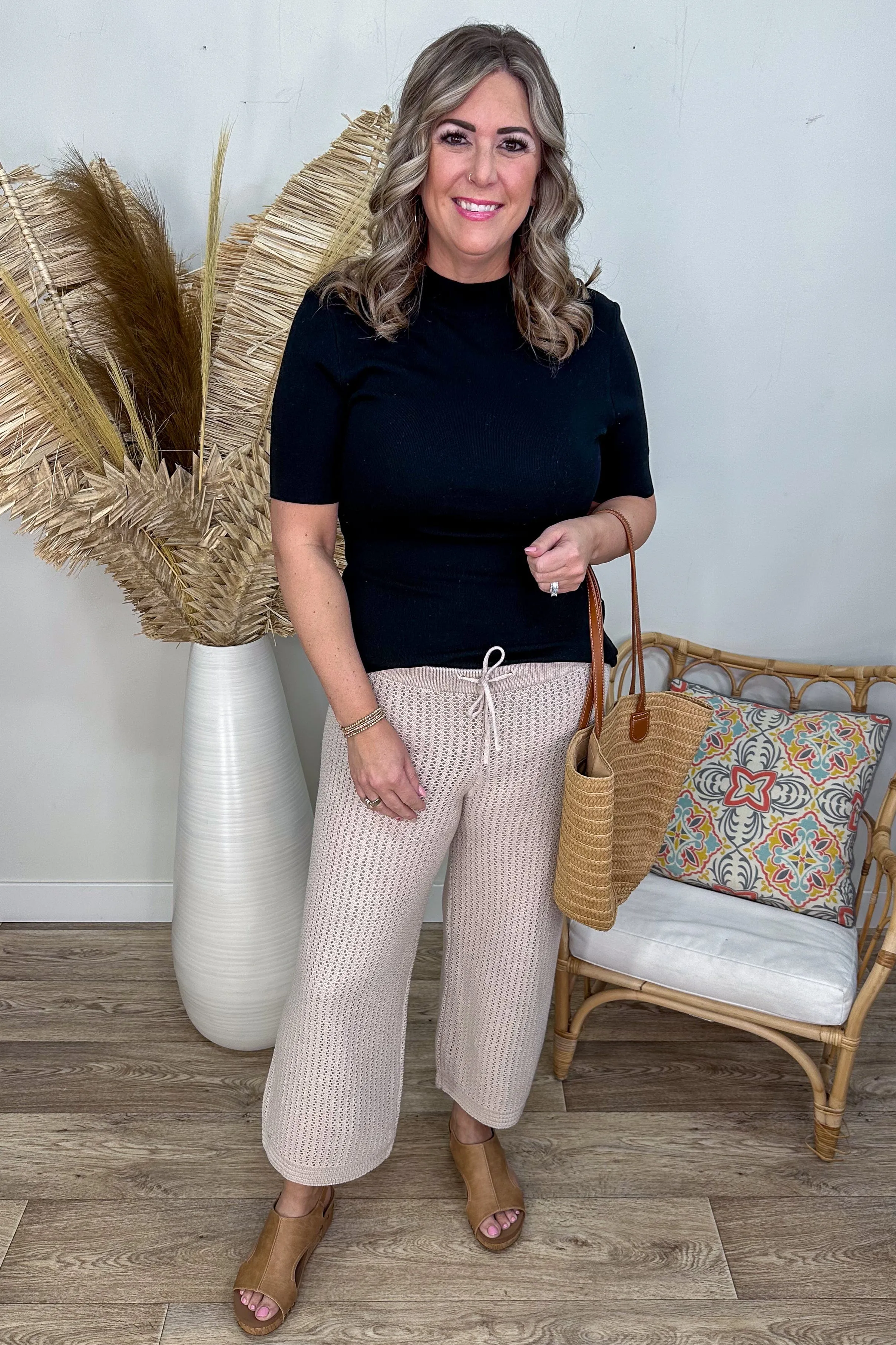 Natural Crochet Pant