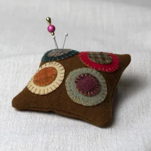 "Penny" Pincushion in Cinnamon
