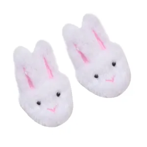 Sophia’s by Teamson Kids 18" Baby Doll Bunny Slippers, Dolls Shoes with Fluffy Rabbit Ears and Stitched Nose, Shoes for Dolls, White, Dolls Footwear