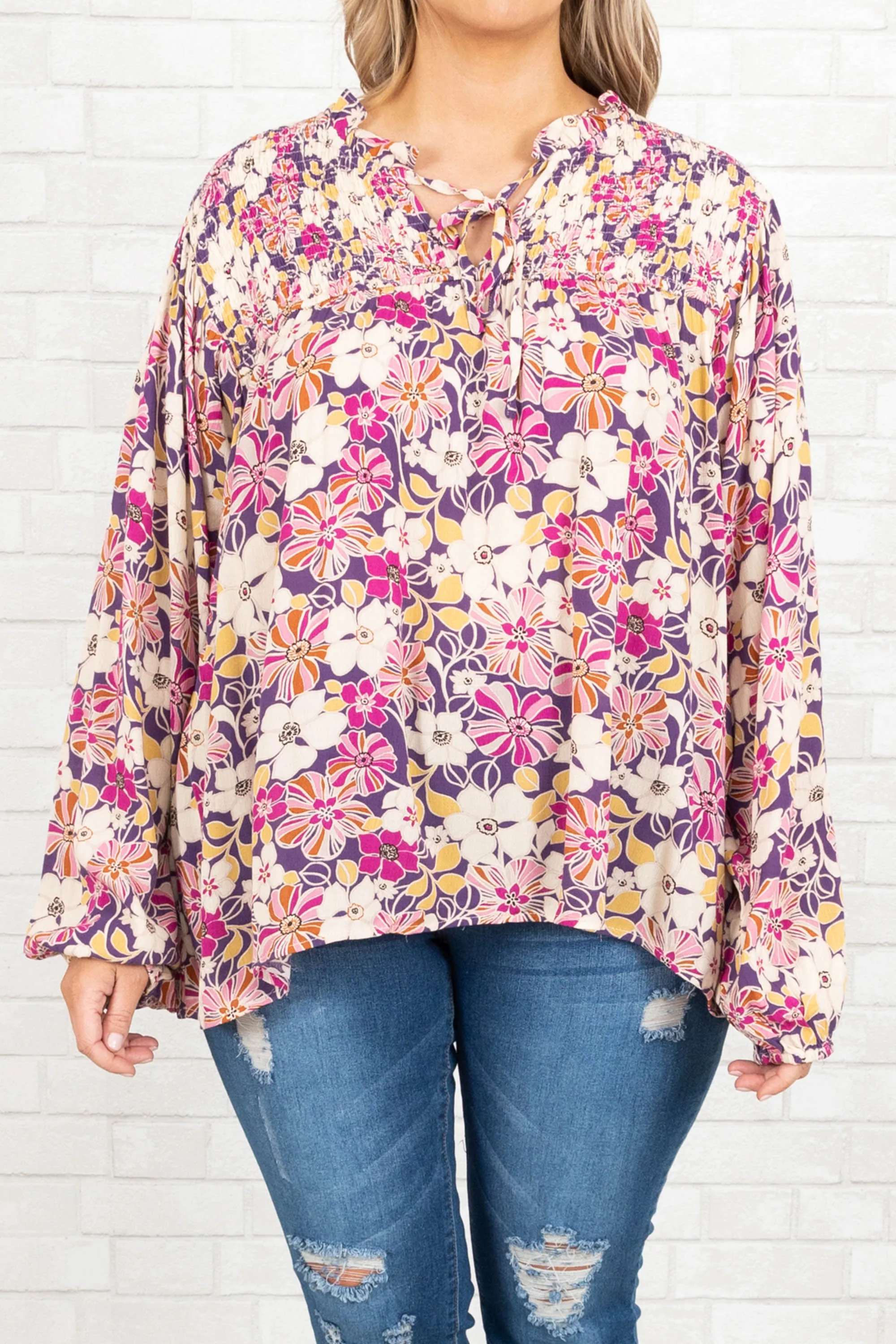 Sweet And Serene Top, Violet