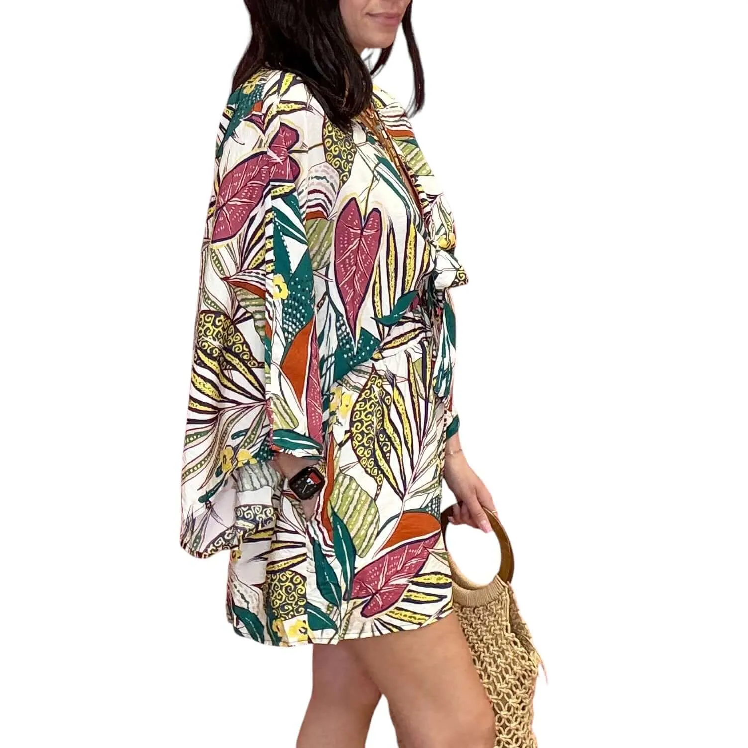 Tropical Print Romper